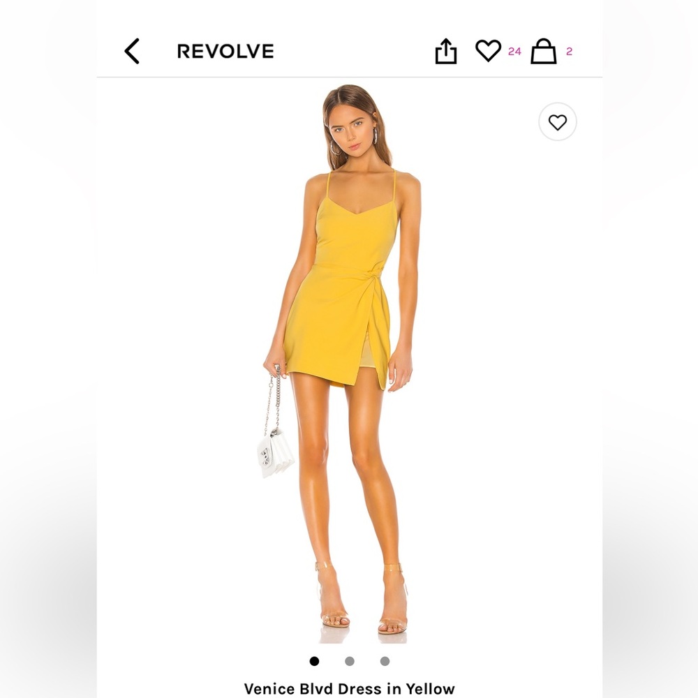 NBD Venice Blvd Dress in Yellow